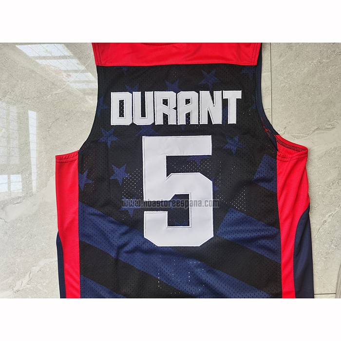 Camiseta USA 2012 Kevin Durant NO 5 Negro